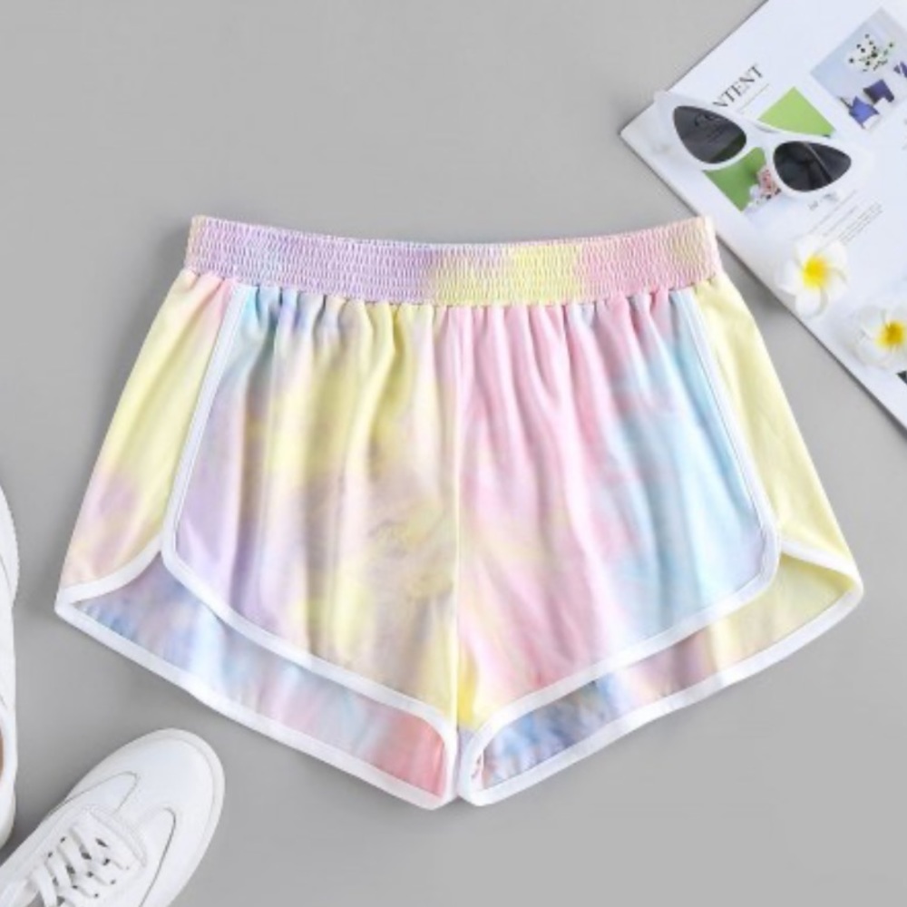 Tye dye dolphin shorts
